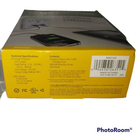 TARGUS Charging Station with 2 USB Charging Ports NEW - Picture 3 of 5